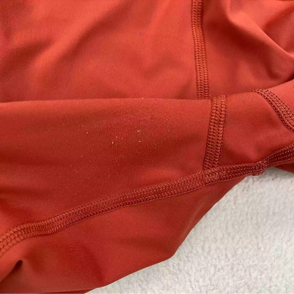 Lululemon Fast and Free Crop II 19" Nulux Cayenne Leggings Women’s Size 10 - Picture 8 of 10